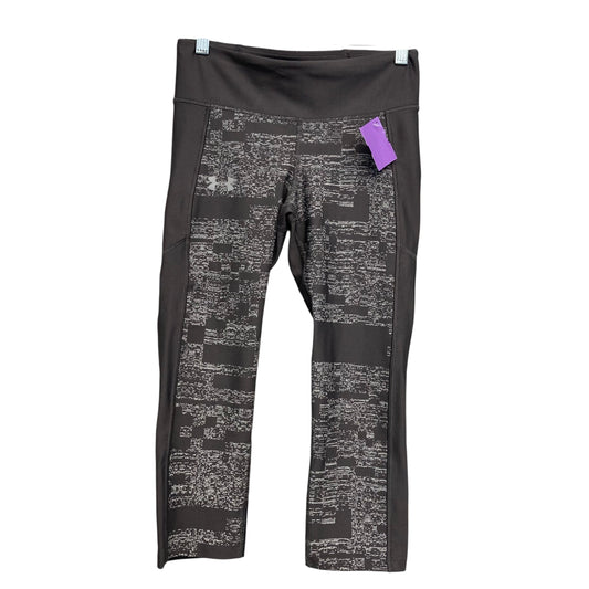 Athletic Leggings Capris By Under Armour In Grey, Size:S