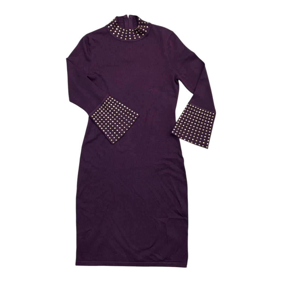 Dress Sweater By Calvin Klein In Purple, Size:S