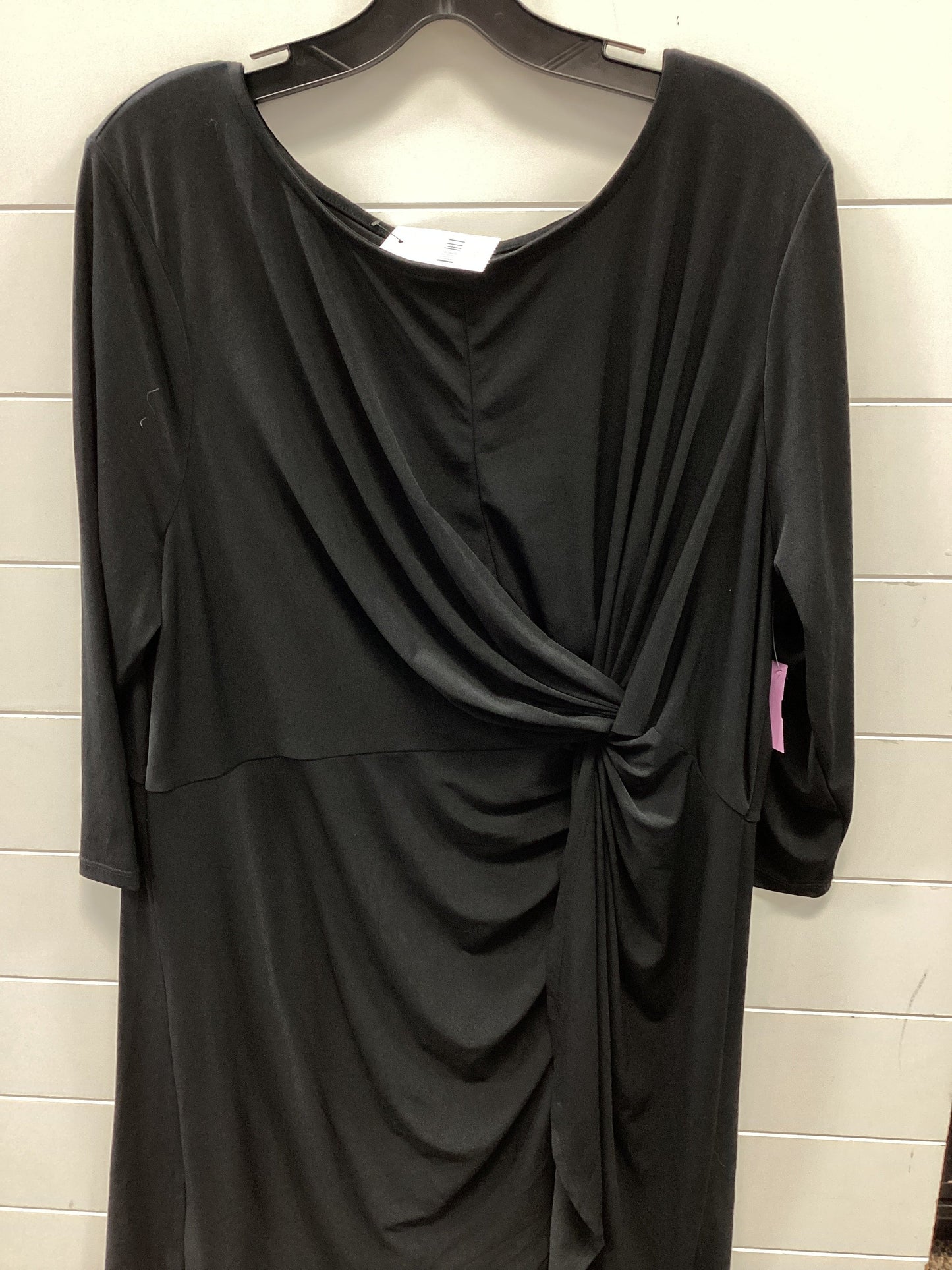 Tunic Ls By Lane Bryant In Black, Size:1X