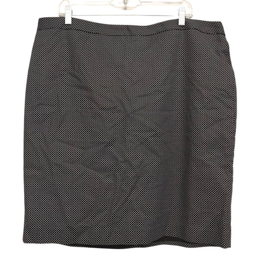 Skirt Mini & Short By Liz Claiborne In Black & White, Size:18