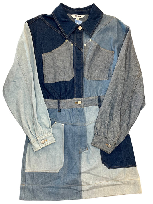 Dress Casual Short By Steve Madden In Blue Denim, Size:M