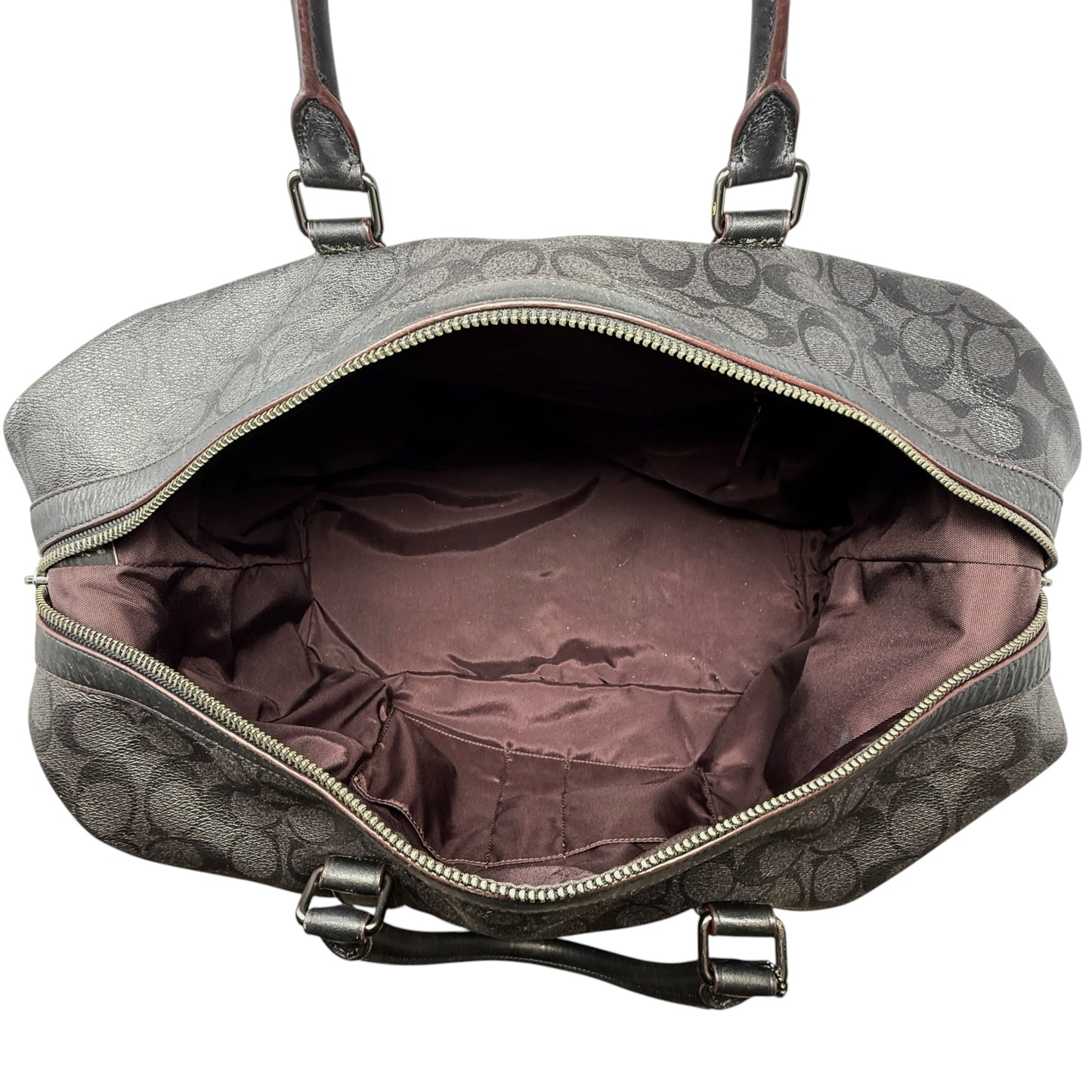 Voyager Duffel Travel Bag Designer By Coach, Size: Medium