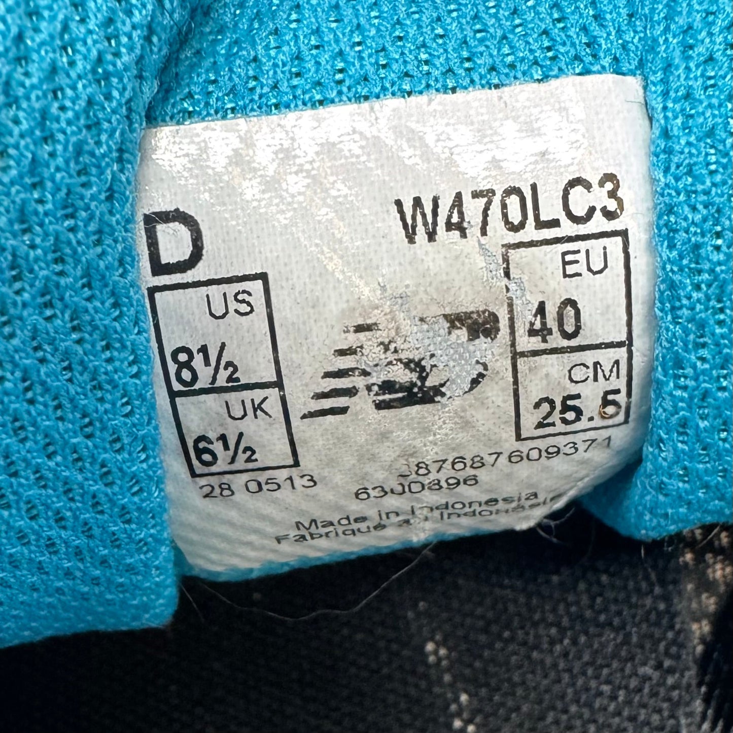 470v3 Shoes Athletic By New Balance In Black & Blue, Size: 8.5 D