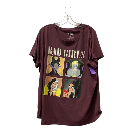 Top Ss By Disney Store In Purple, Size:2X