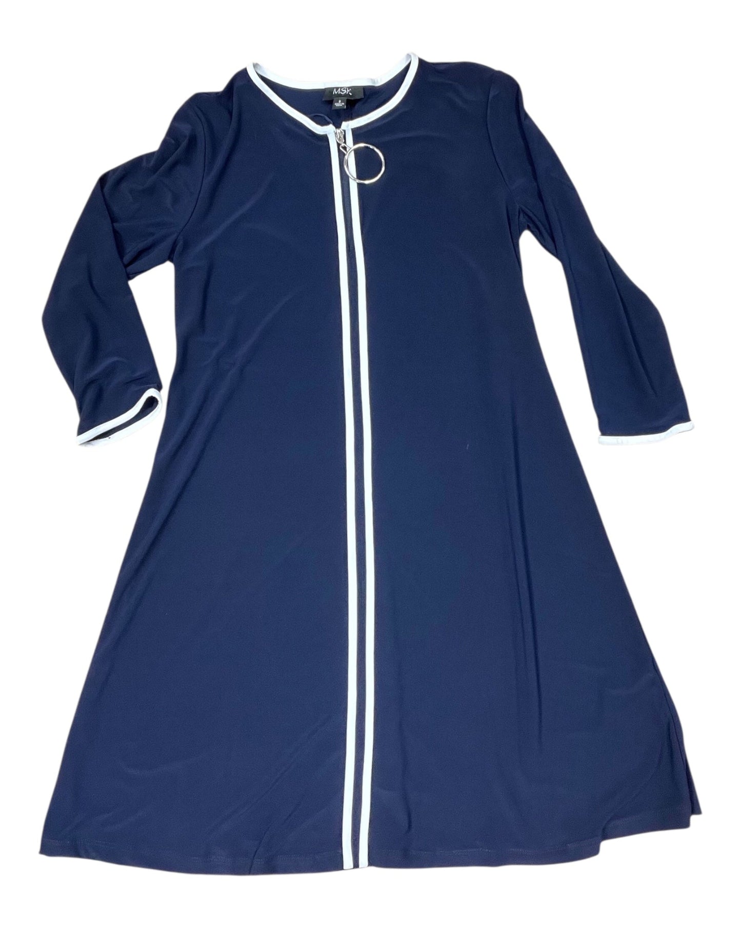 Dress Work By Msk In Navy, Size:S