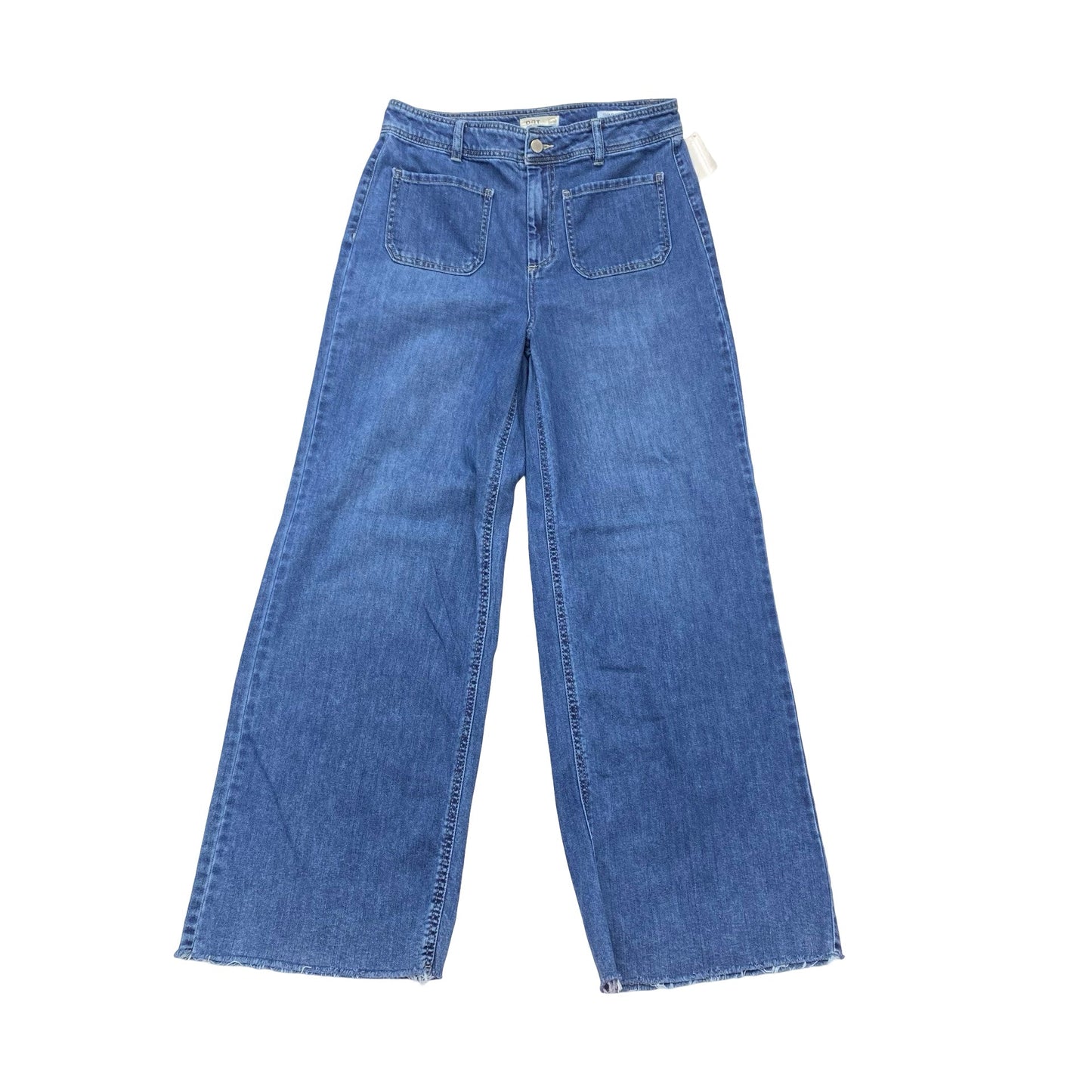 Jeans Wide Leg By Oat In Blue Denim, Size:10