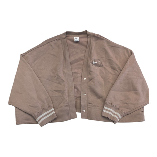 Athletic Jacket By Nike In Brown, Size:Xl