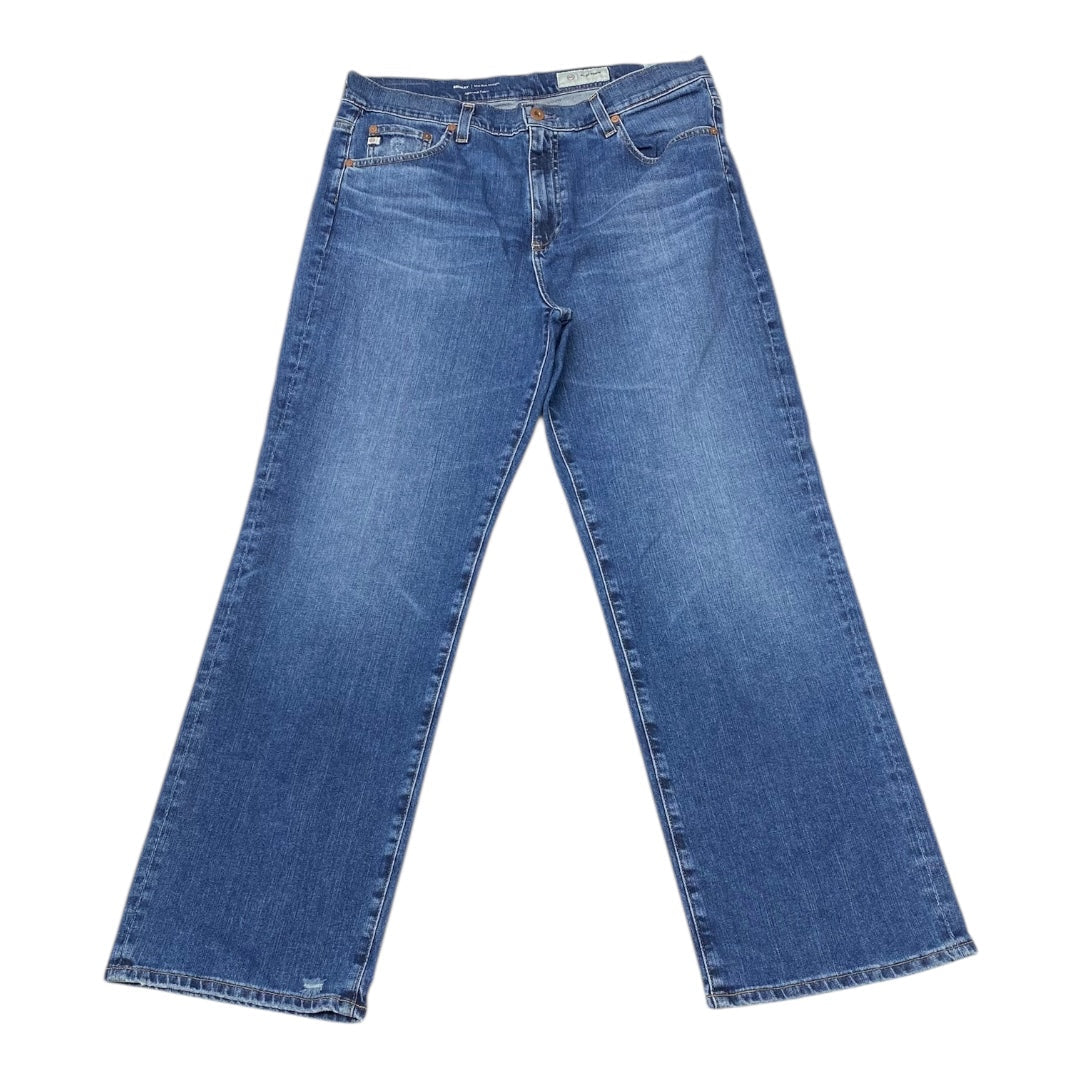 Jeans Wide Leg By Kut In Blue Denim, Size:10