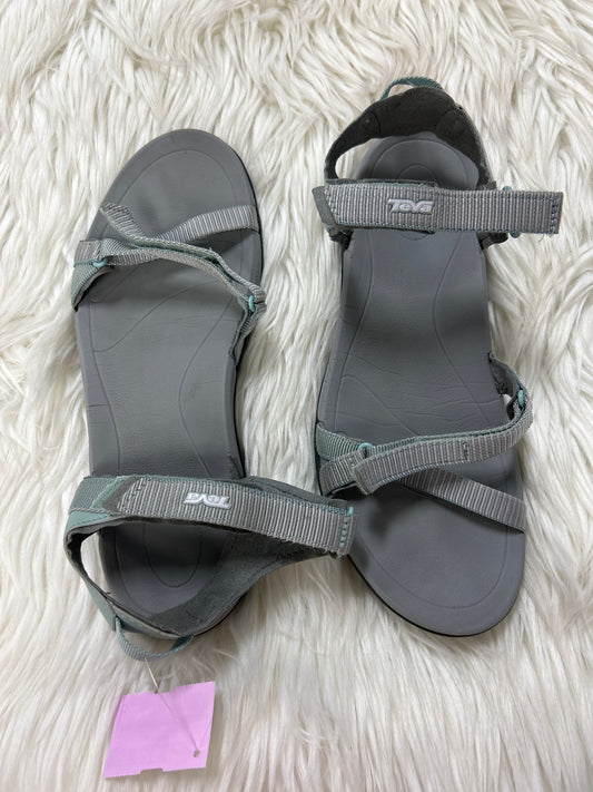 Sandals Flats By Teva In Grey, Size:10
