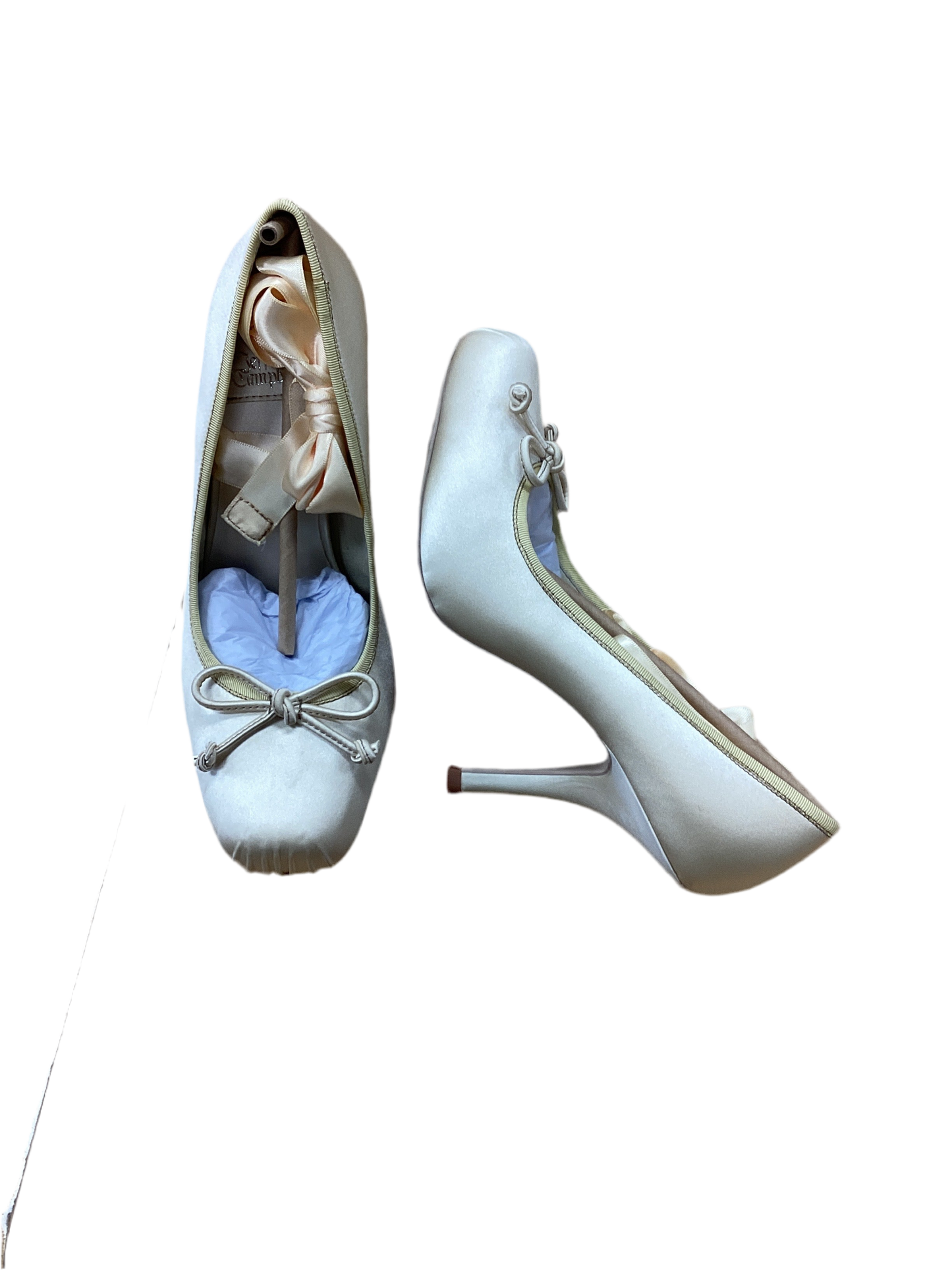Shoes Heels Block By Jeffery Campbell In Cream, Size:7.5