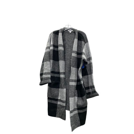 Sweater Cardigan By Time And Tru In Black & Grey, Size:Xl