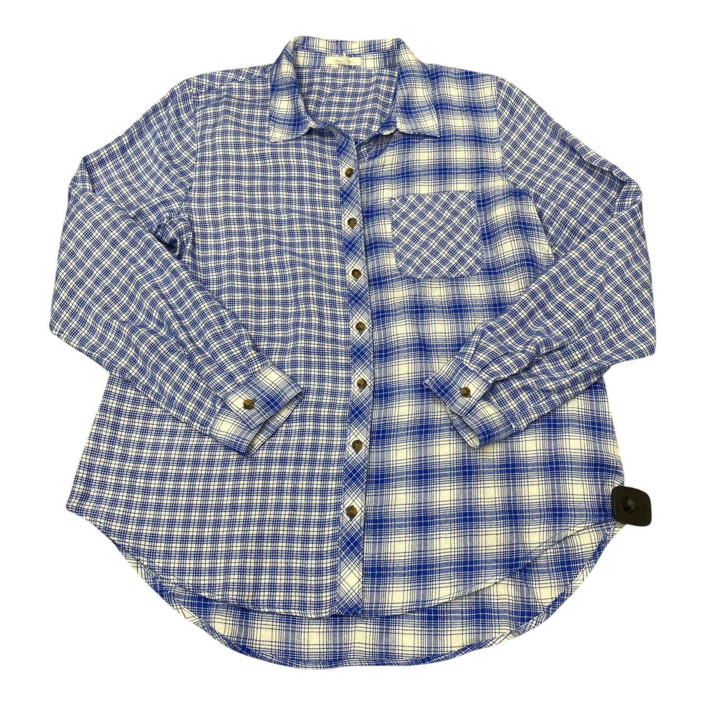 Top Ls By Maurices In Blue & White, Size:L
