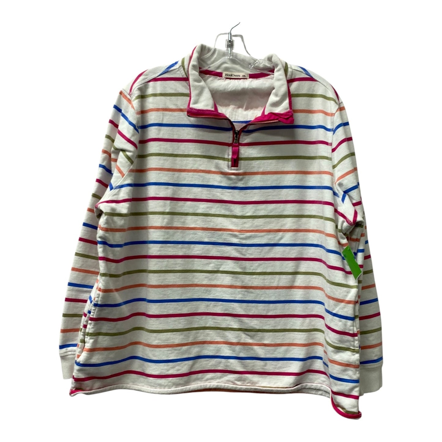 Athletic Top Ls Collar By woolovers In White, Size:Xxl