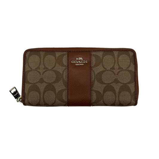 Wallet Designer By Coach In Brown, Size:Medium