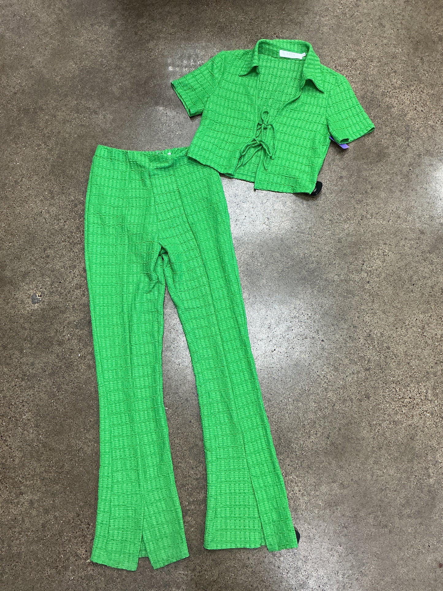 Pants Set 2Pc By Astr In Green, Size:S