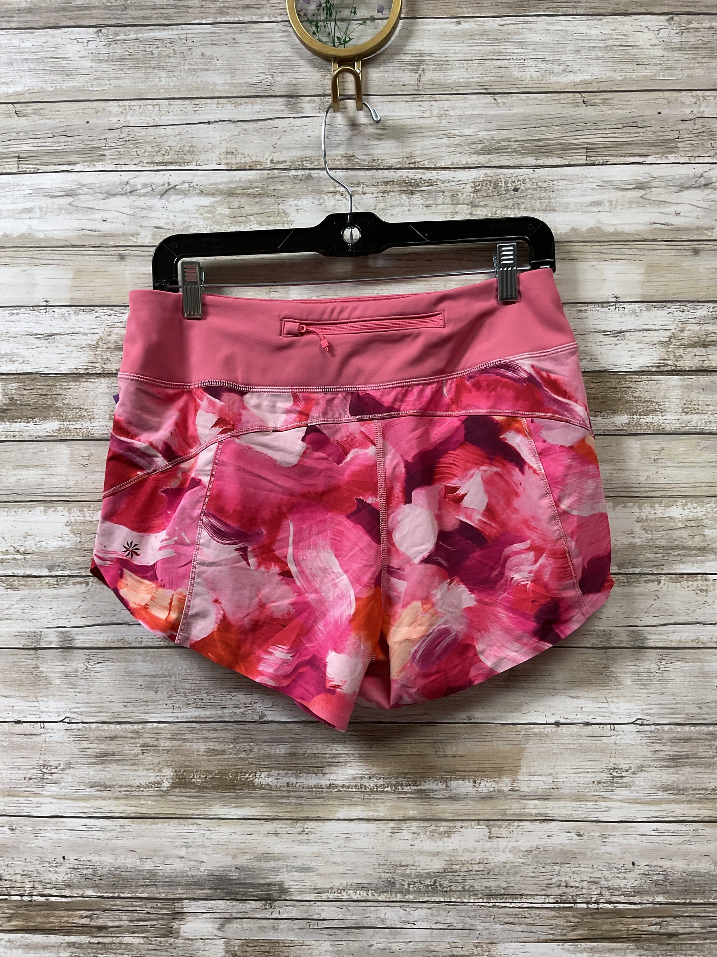 Athletic Shorts By Athleta In Pink & Red, Size:S