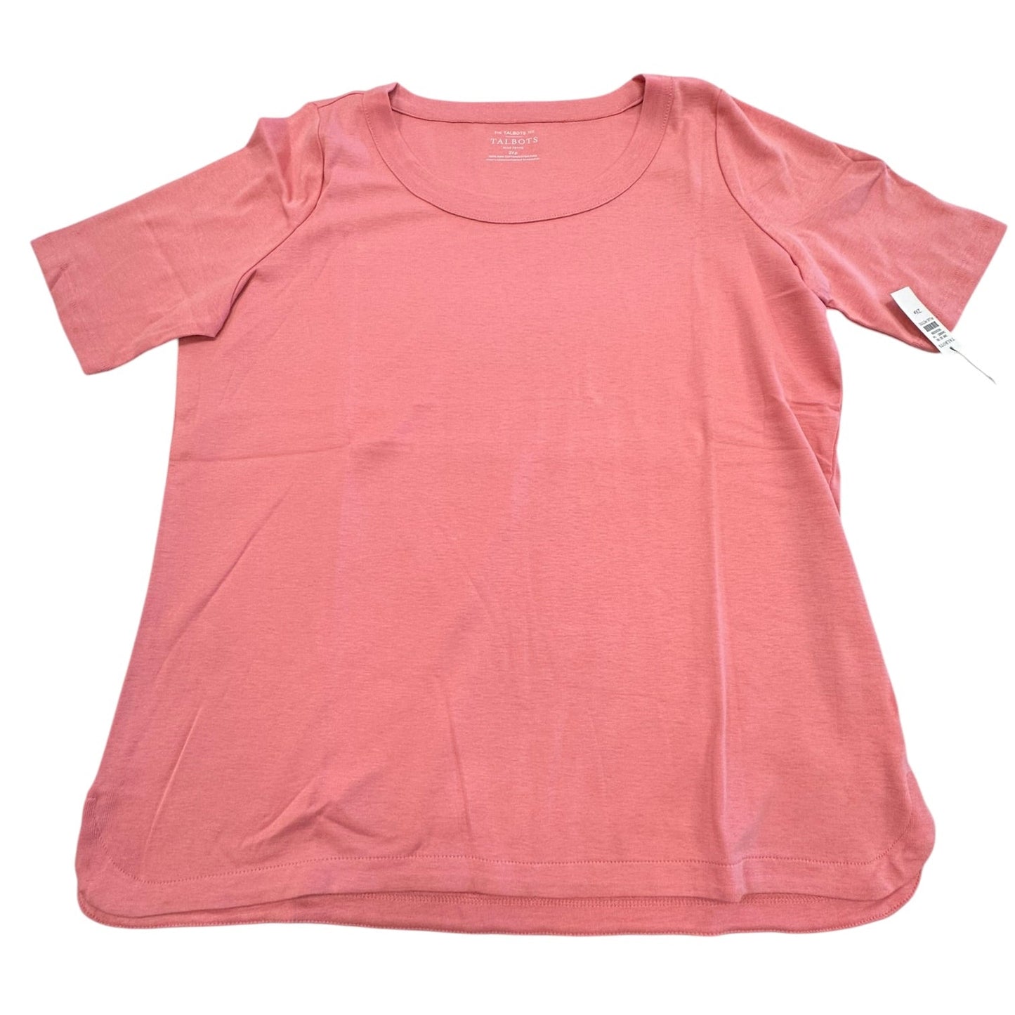 Top Ss Basic By Talbots In Pink, Size:2X