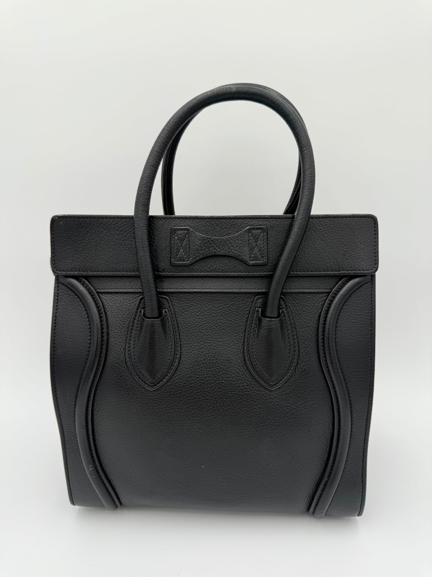 Handbag Luxury Designer By Celine In Black, Size:Medium