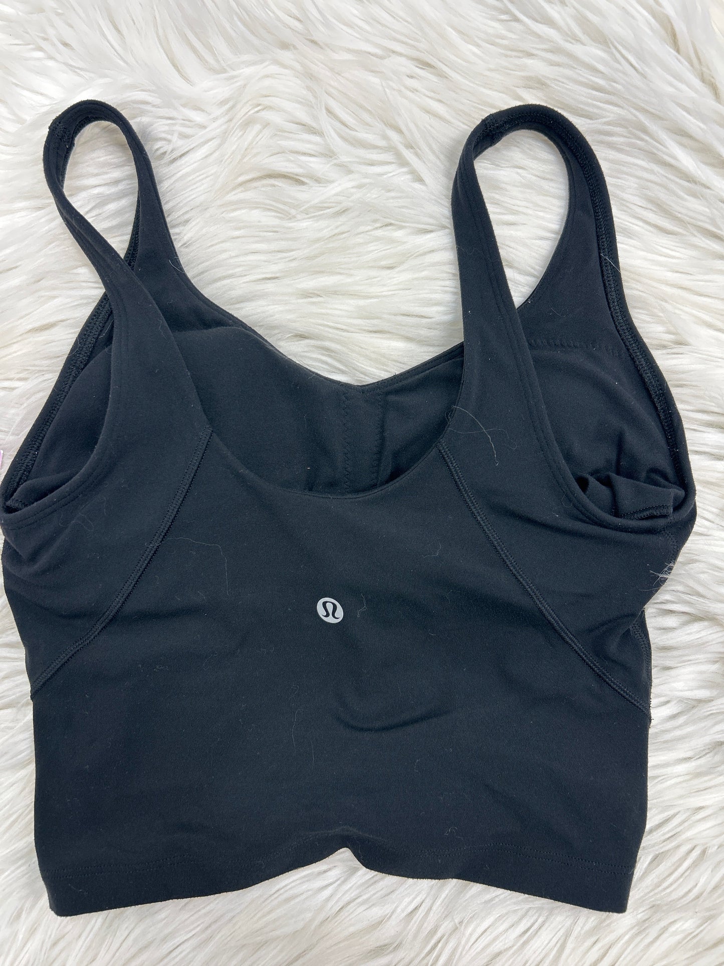 Athletic Tank Top By Lululemon In Black, Size:Xs