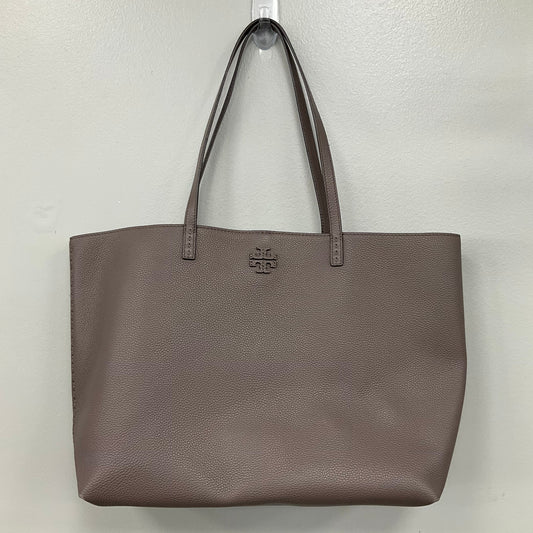 Handbag Designer By Tory Burch In Taupe, Size:Large