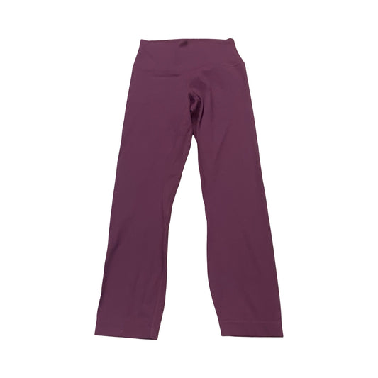 Athletic Capris By Lululemon In Maroon, Size:4