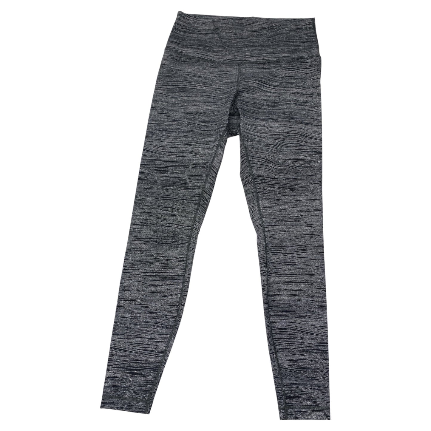 Athletic Leggings By Lululemon In Black & White, Size:M