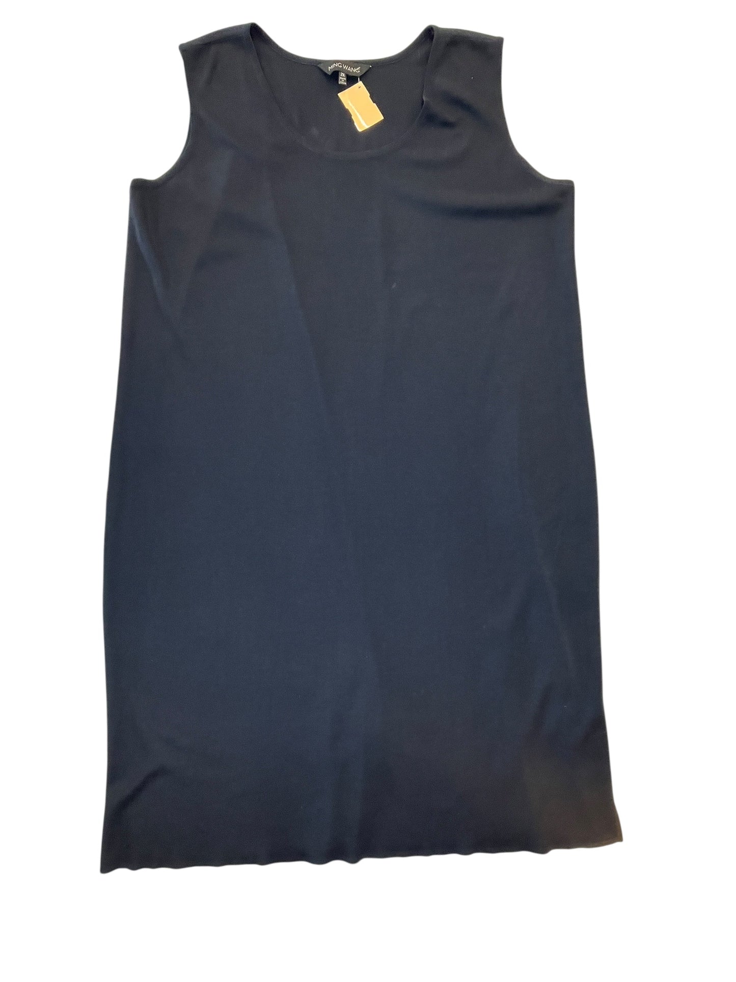 Dress Casual Short By Ming Wang In Navy, Size:2X