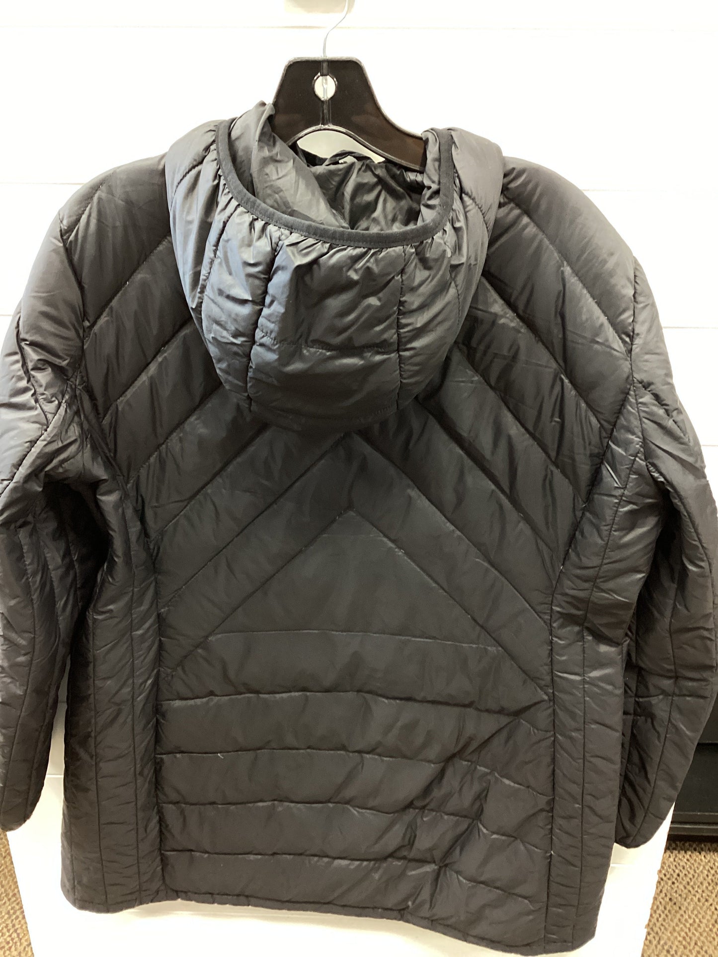Jacket Puffer & Quilted By London Fog In Black, Size:Xl