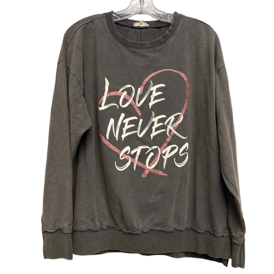 Top Ls By Easel In Grey, Size:M