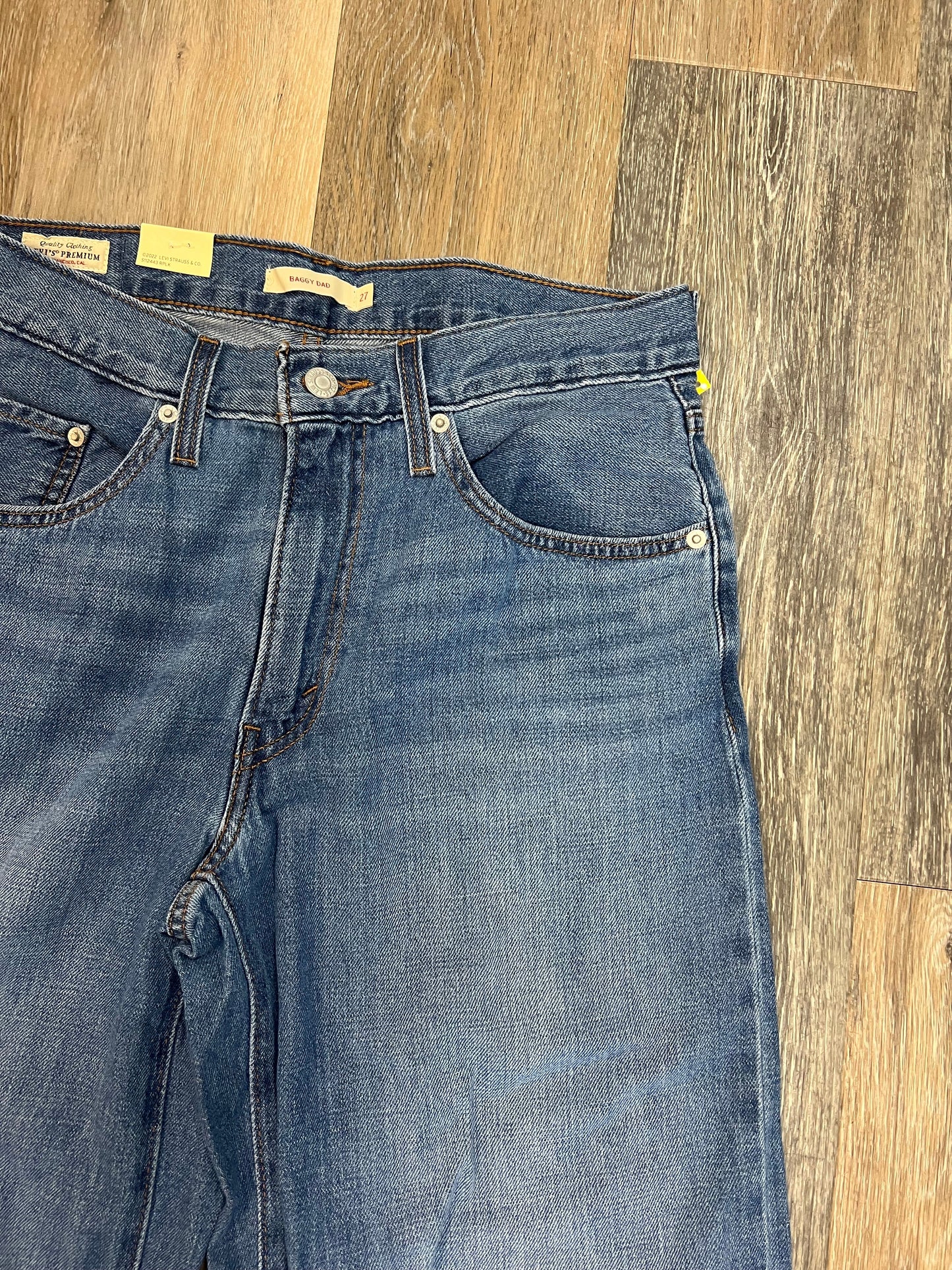 Jeans Straight By Levis In Blue Denim, Size: 4/27