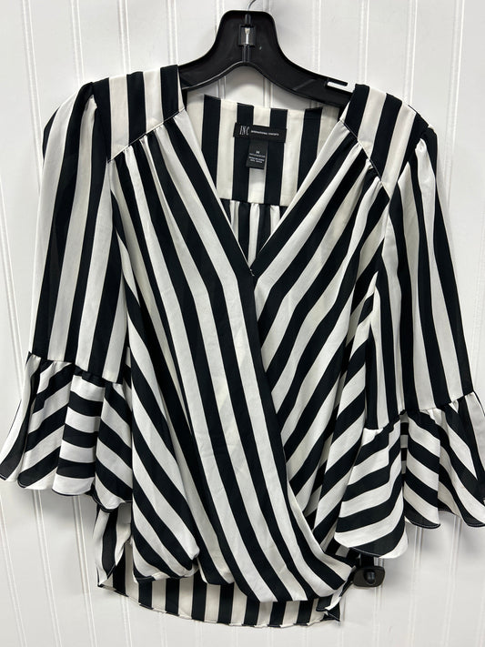 Top Ls By Inc In Black & White, Size:M