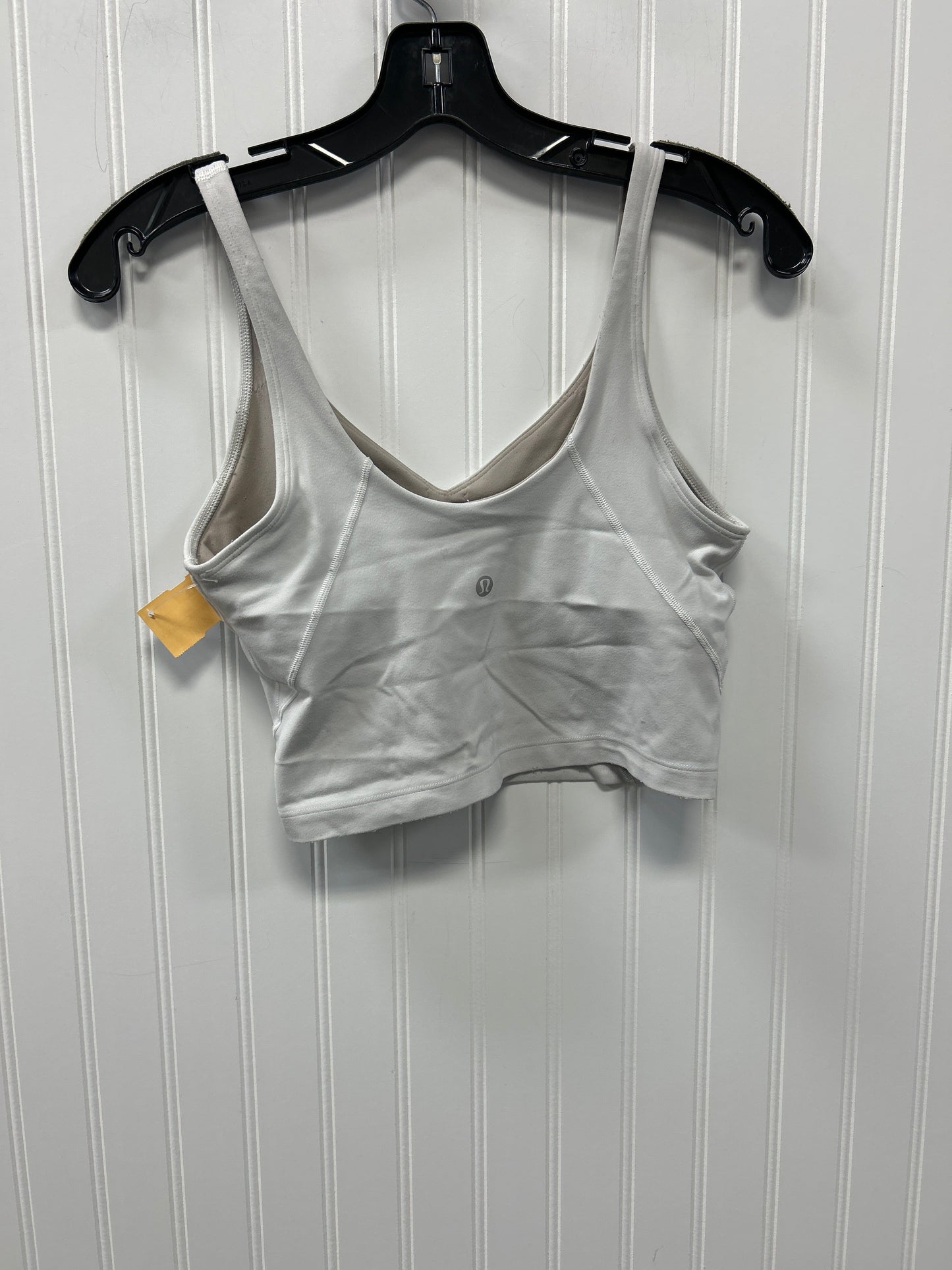 Athletic Tank Top By Lululemon In Cream, Size:8