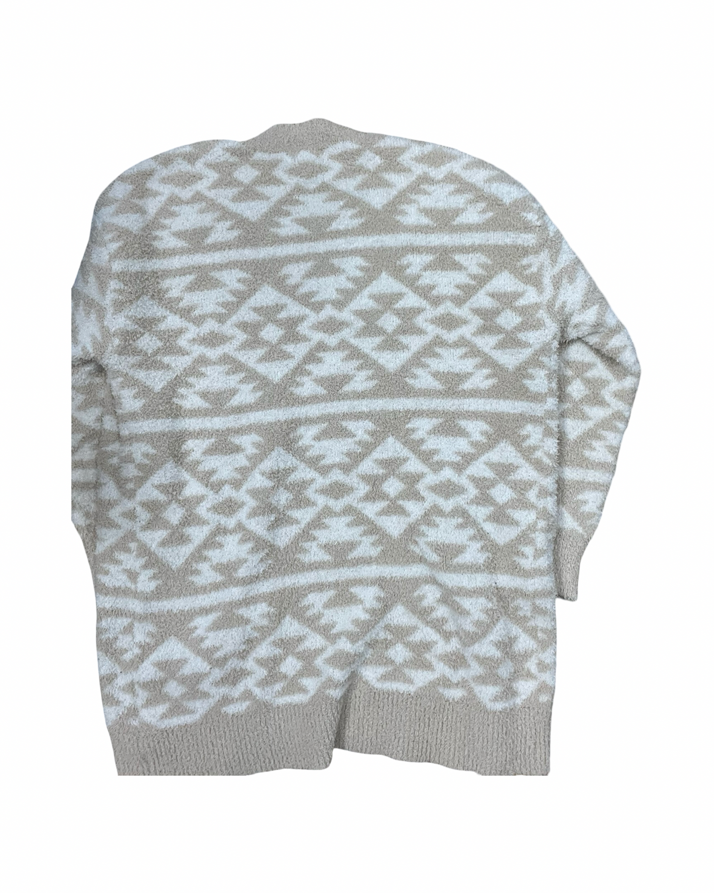 Sweater Cardigan By Time And Tru In Cream & White, Size:L