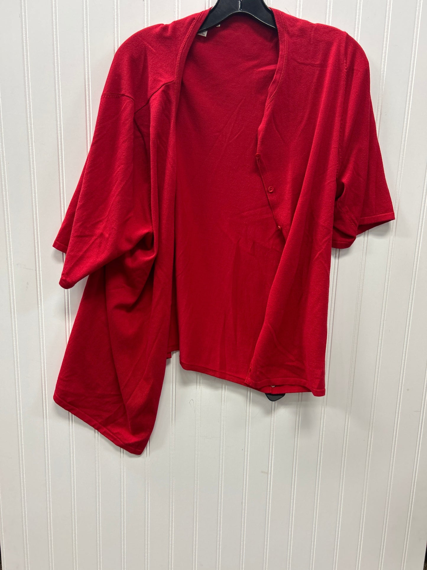 Blouse Ls By Coldwater Creek In Red, Size:1X