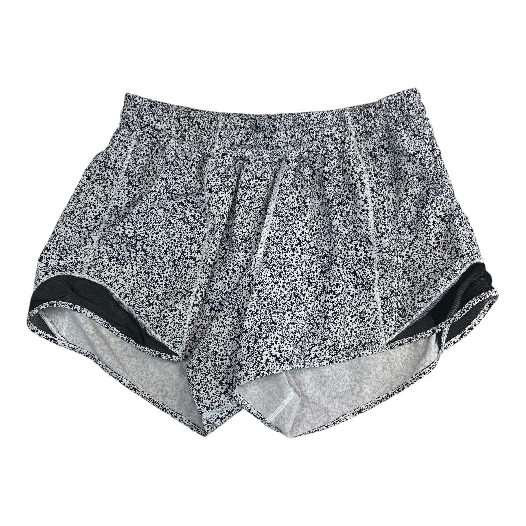 Athletic Shorts By Lululemon In Floral Print, Size:10
