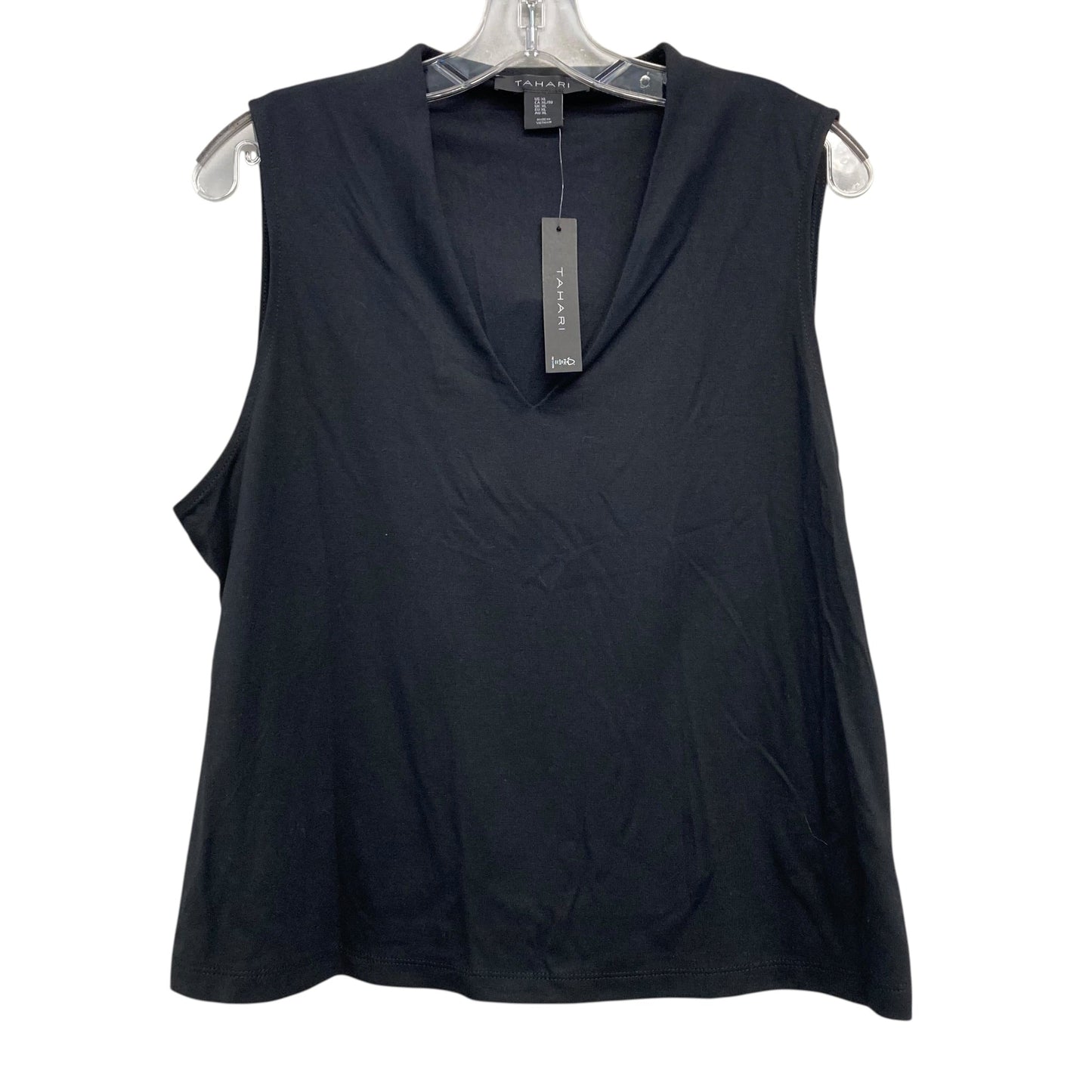 Tank Top By Tahari In Black, Size:Xl