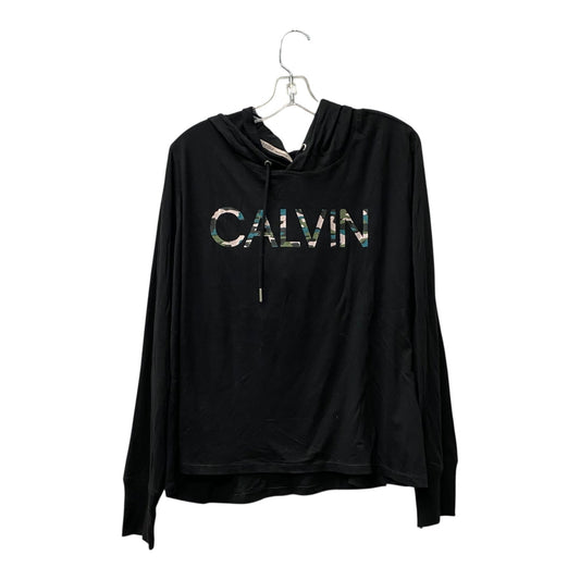 Athletic Sweatshirt Hoodie By Calvin Klein Performance In Black, Size:2X