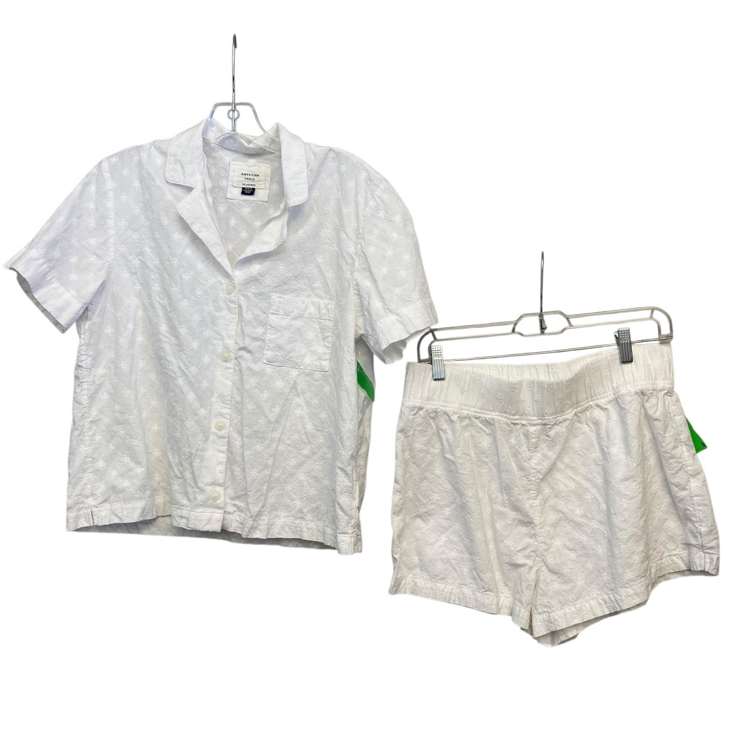Shorts Set By American Eagle In White, Size:M