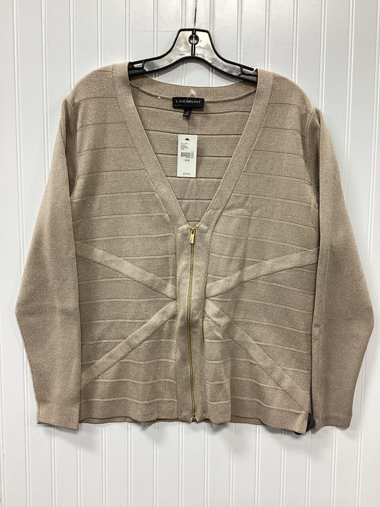Blouse Ls By Lane Bryant In Gold, Size:1X
