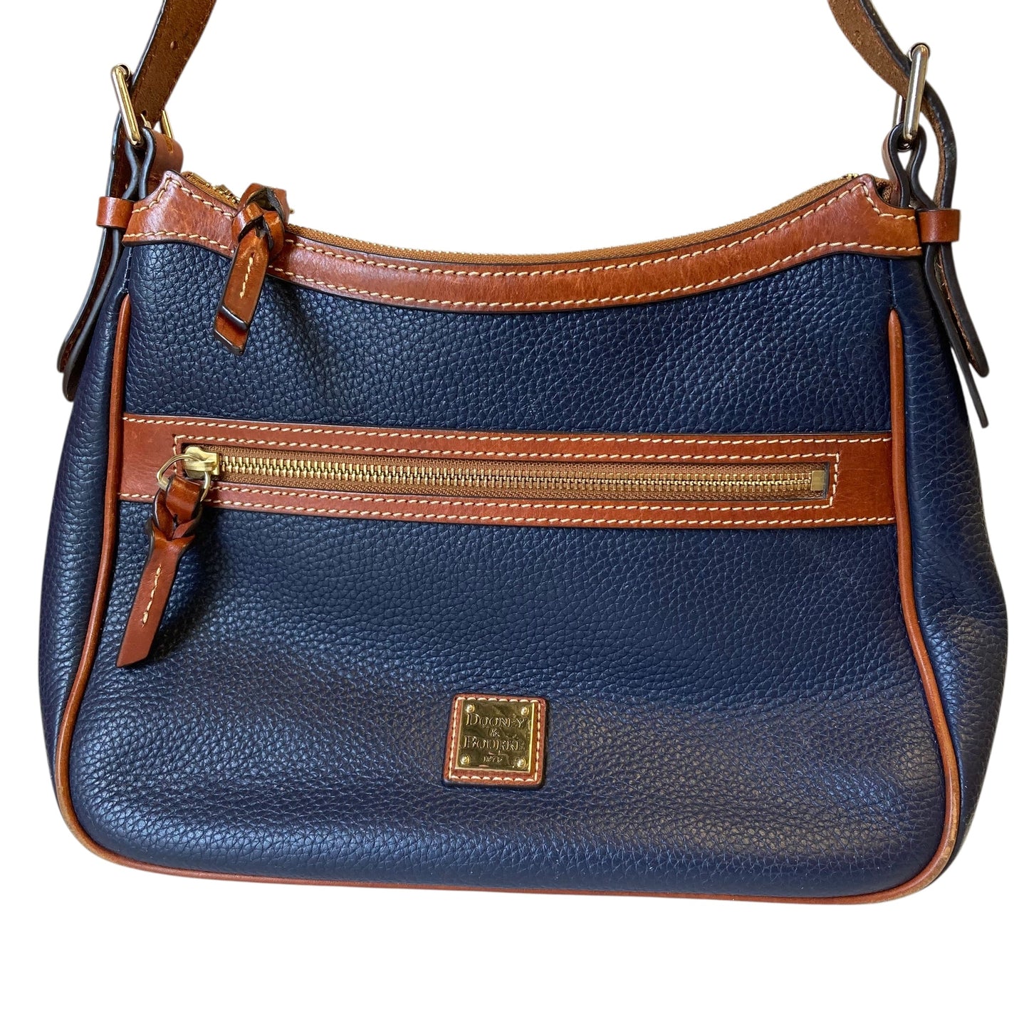 Handbag Designer By Dooney And Bourke In Blue, Size:Medium