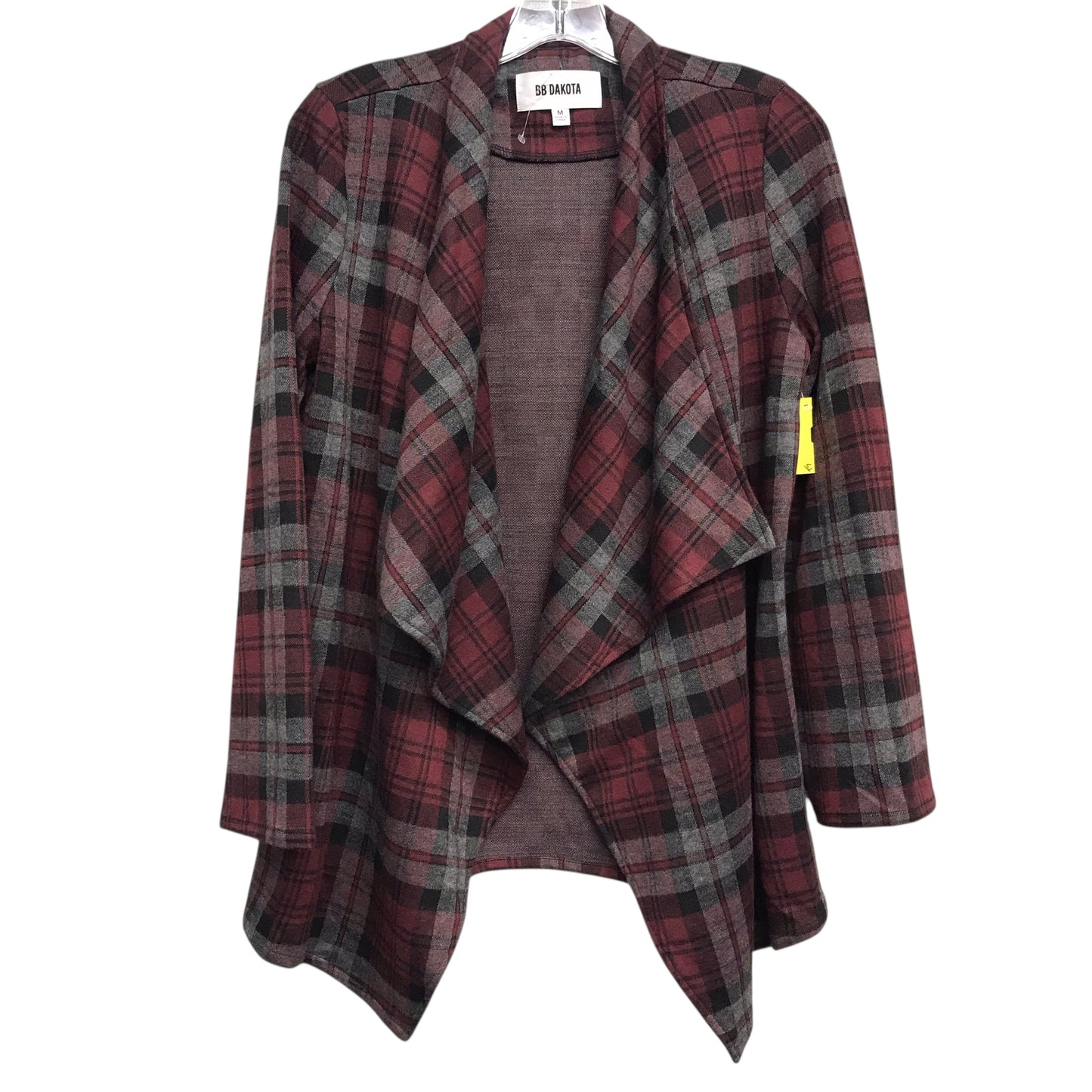 Cardigan By Bb Dakota In Plaid Pattern, Size:M