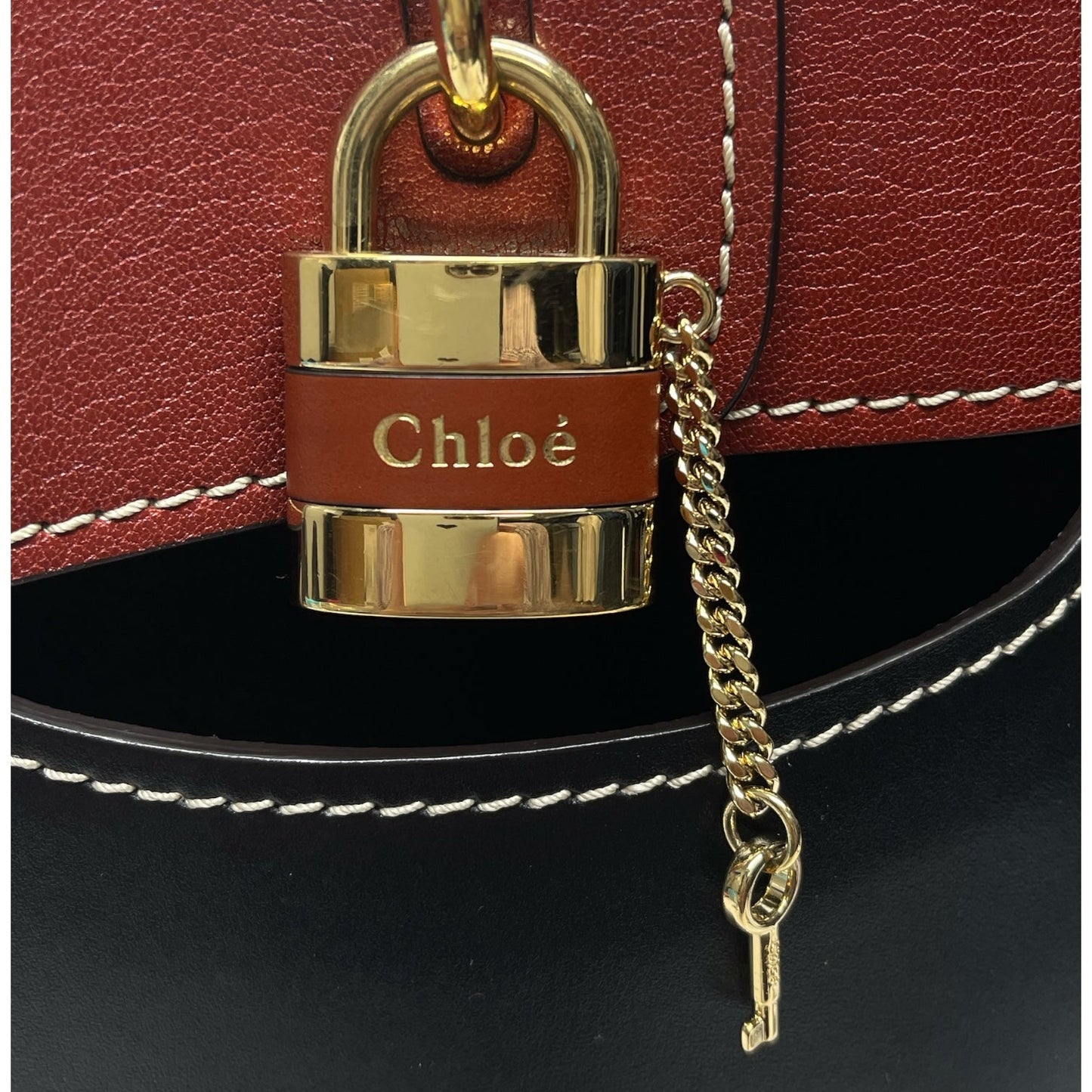 Handbag Luxury Designer By Chloe, Size: Large