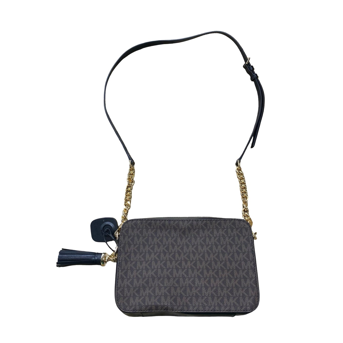 Handbag Designer By Michael Kors In Black & Brown, Size:Medium
