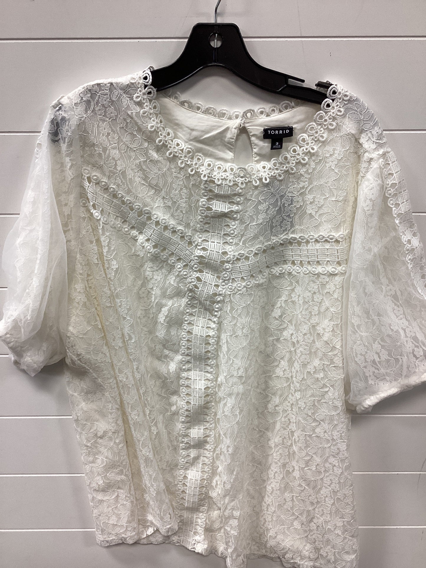 Top Ss By Torrid In White, Size:3X