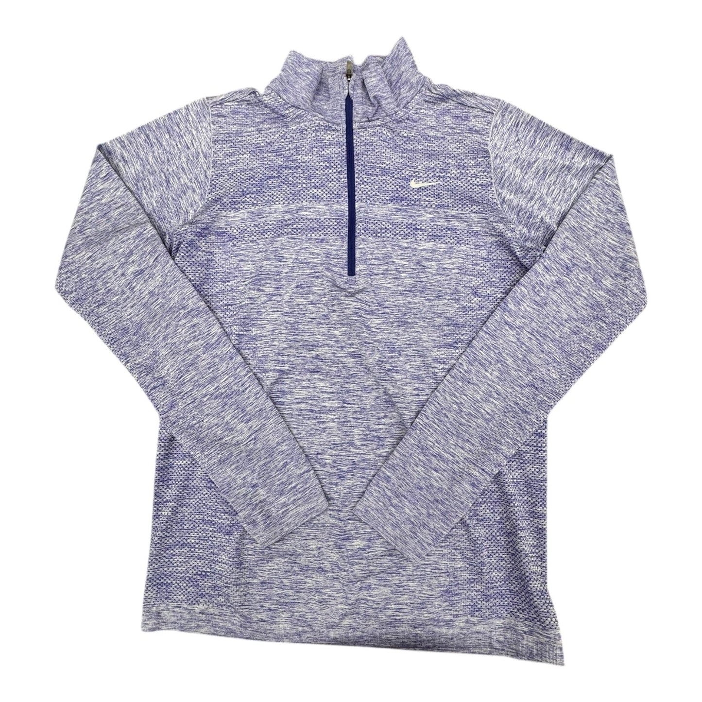 Athletic Top Ls Collar By Nike In Purple, Size:L