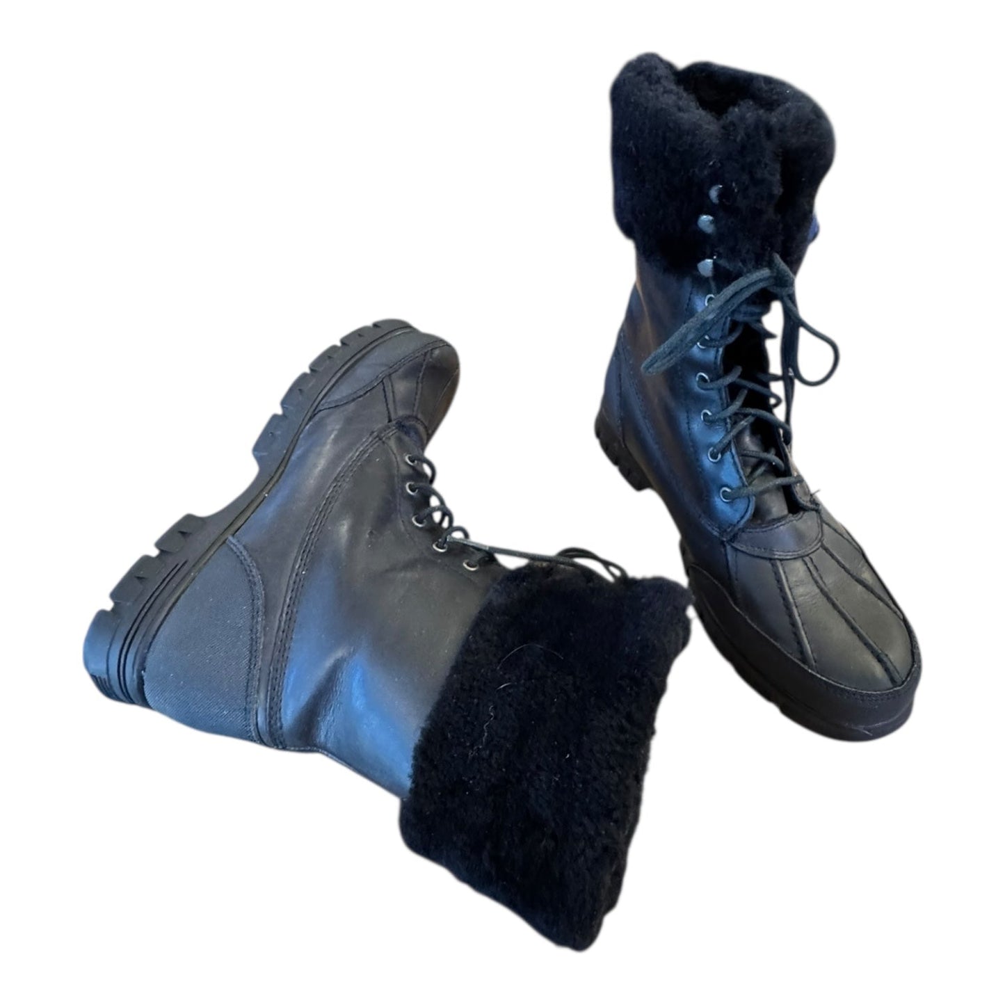 Boots Snow By Ralph Lauren In Black, Size:8