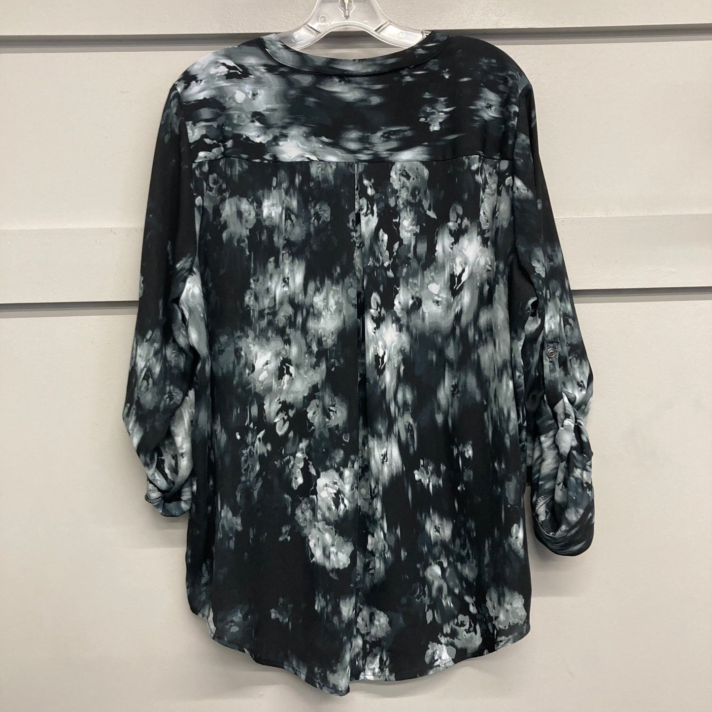 Top Ls By Simply Vera In Black & White, Size:Xl