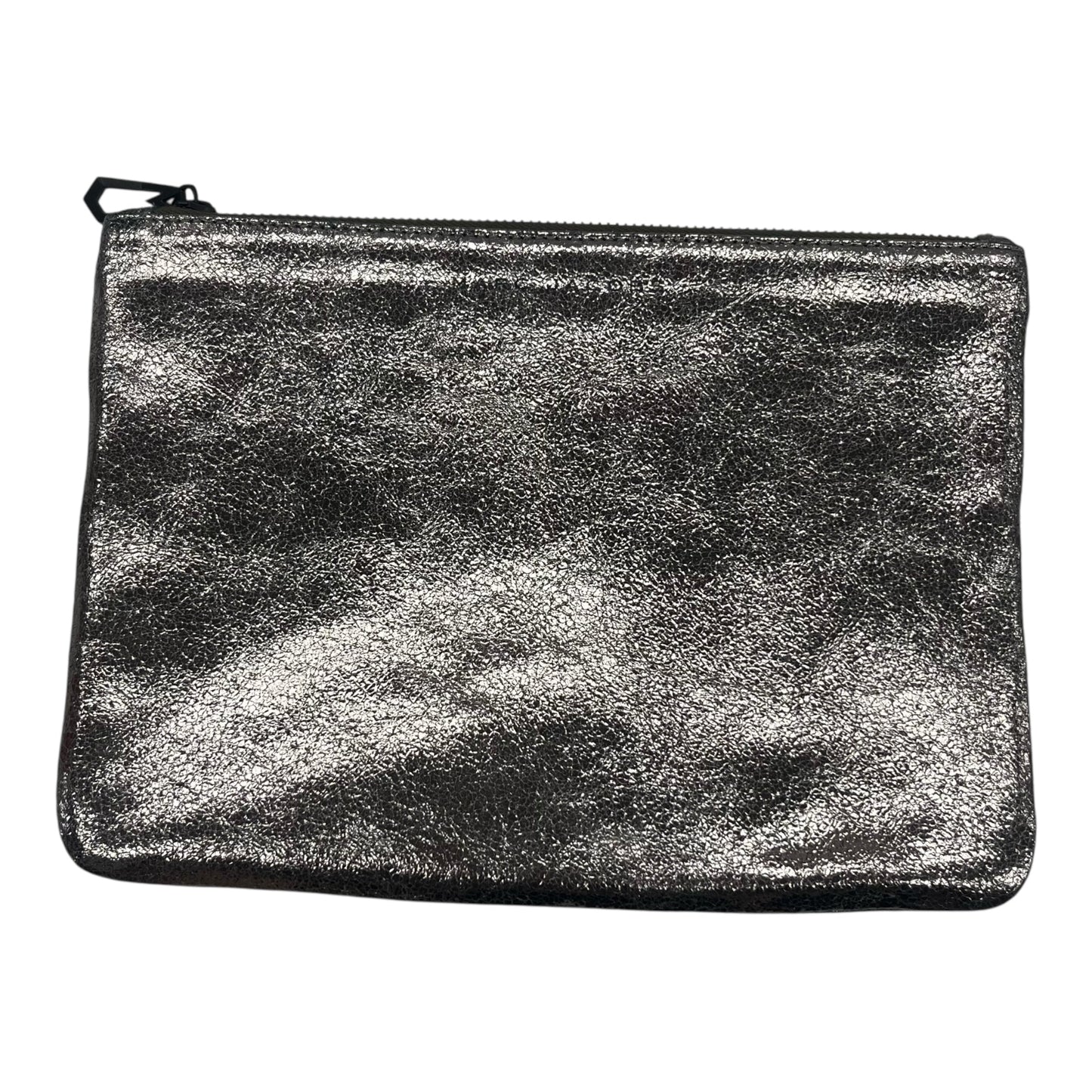 Makeup Bag Designer By Neiman Marcus In Silver, Size:Medium