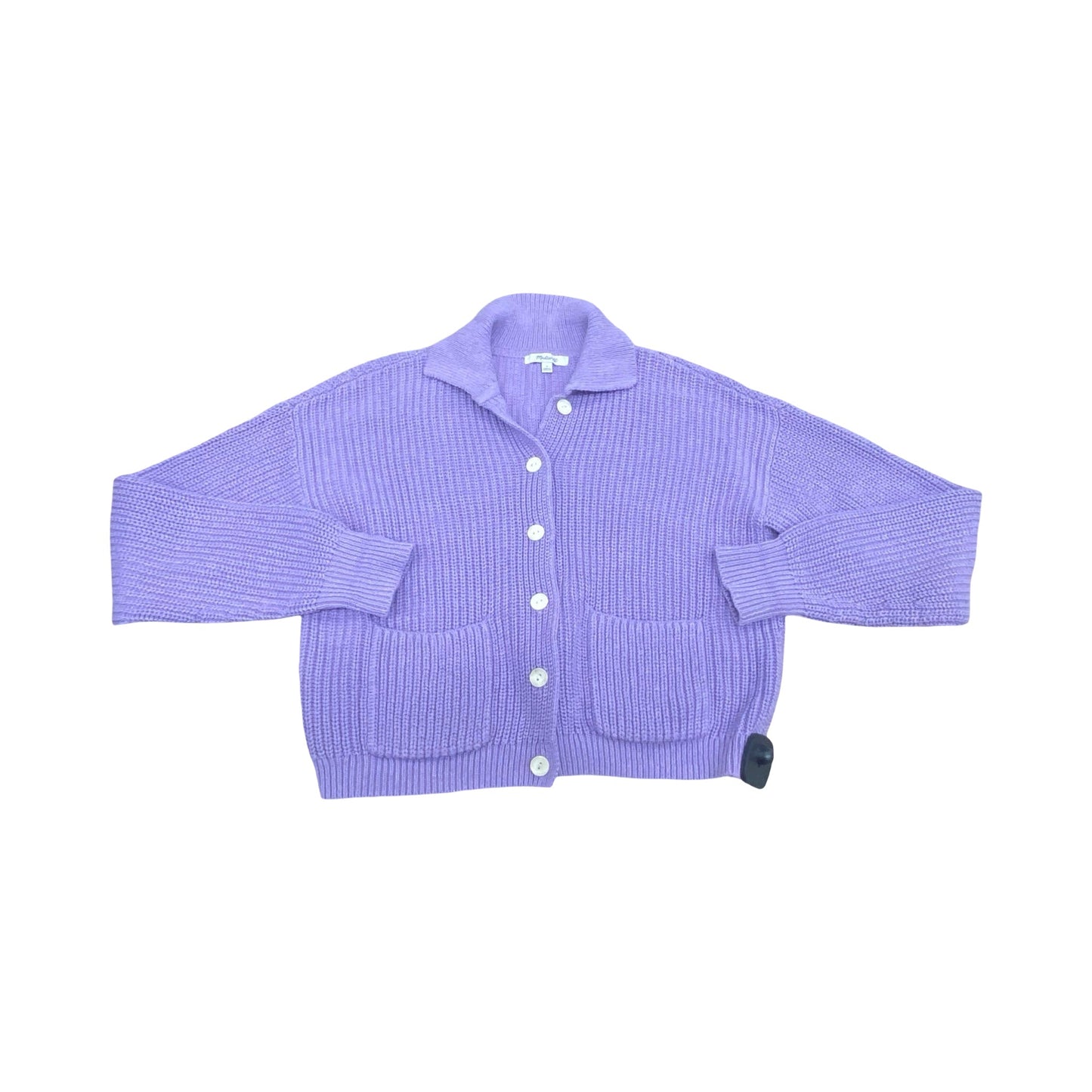 Sweater Cardigan By Madewell In Purple, Size:S