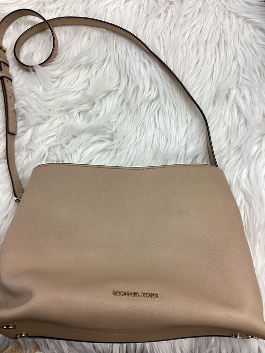 Handbag By Michael Kors In Cream, Size:Large